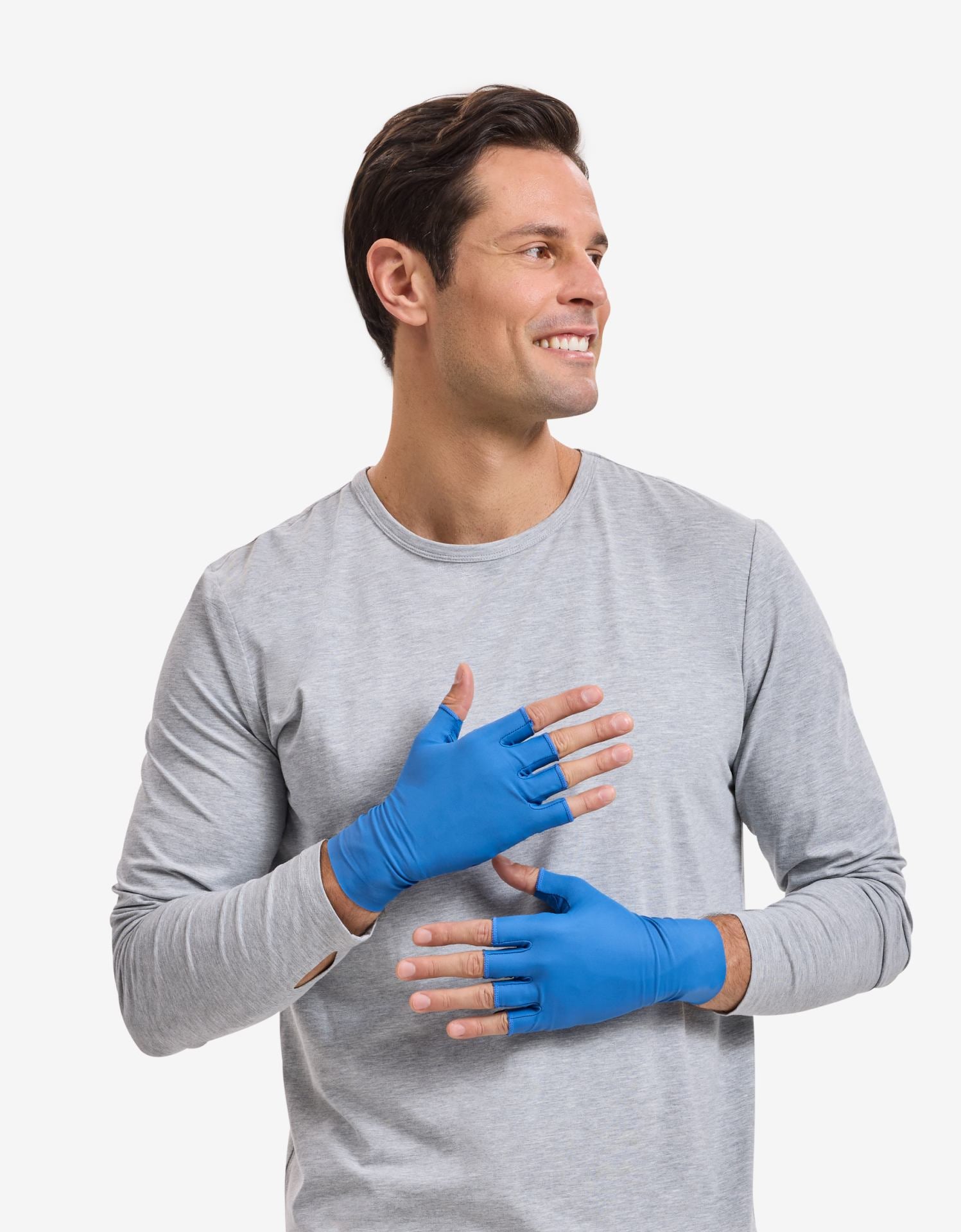 Men's UV Fingerless Sun Gloves UPF 50+ Solbari