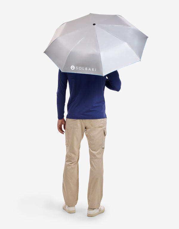 Silver / Sky Blue,117cm Arc