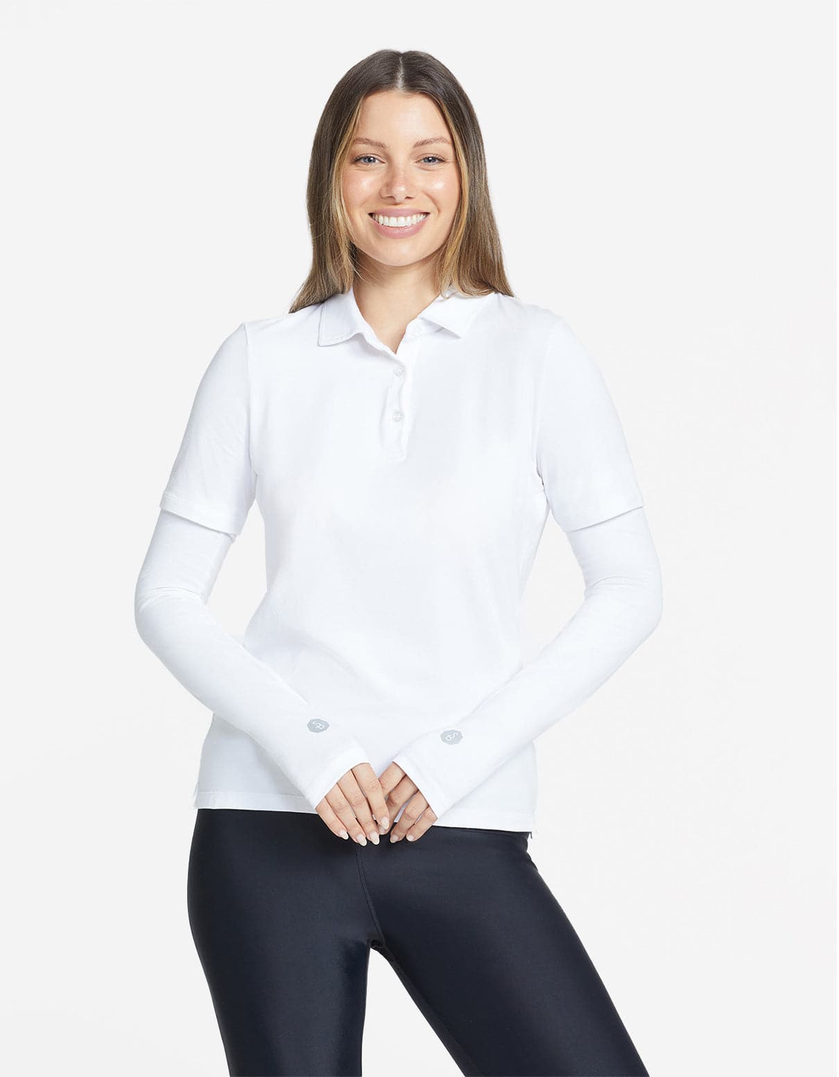 White,With Thumbholes